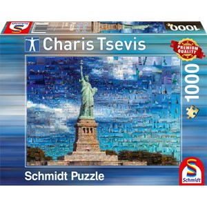 Schmidt Spiele (59581) - Charis Tsevis: "New York" - 1000 brikker puslespil
