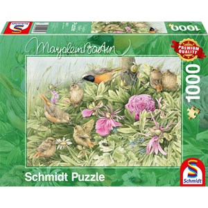 Schmidt Spiele (59571) - Marjolein Bastin: "Feast in the Meadow" - 1000 brikker puslespil