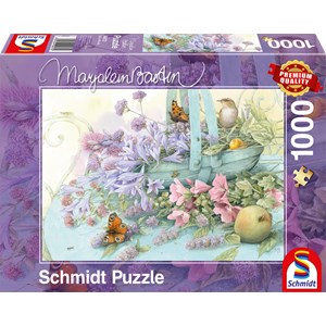 Schmidt Spiele (59572) - Marjolein Bastin: "Flower Basket" - 1000 brikker puslespil