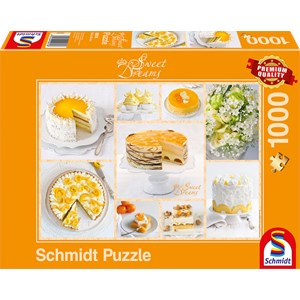 Schmidt Spiele (59574) - "Bright Yellow Coffee Table" - 1000 brikker puslespil
