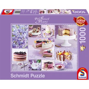 Schmidt Spiele (59577) - "Coffee Party in Lilac" - 1000 brikker puslespil