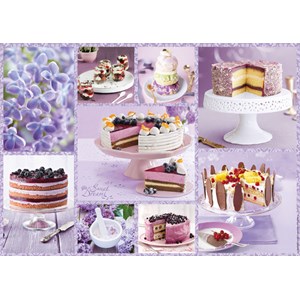 Schmidt Spiele (59577) - "Coffee Party in Lilac" - 1000 brikker puslespil