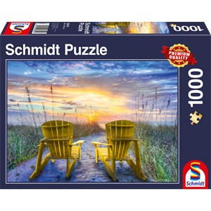 Schmidt Spiele (58310) - "Sunset View" - 1000 brikker puslespil