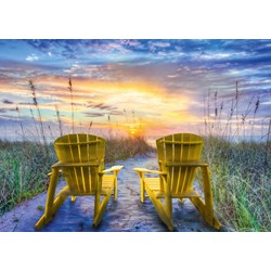 Schmidt Spiele (58310) - "Sunset View" - 1000 brikker puslespil