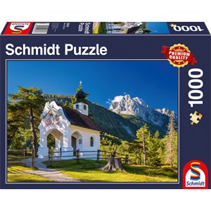 Schmidt Spiele (58318) - "Bavarian Chapel" - 1000 brikker puslespil
