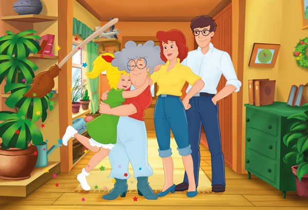 Schmidt Spiele (56280) - "Bibi Blocksberg, Grandma Is the Best" - 100 brikker puslespil