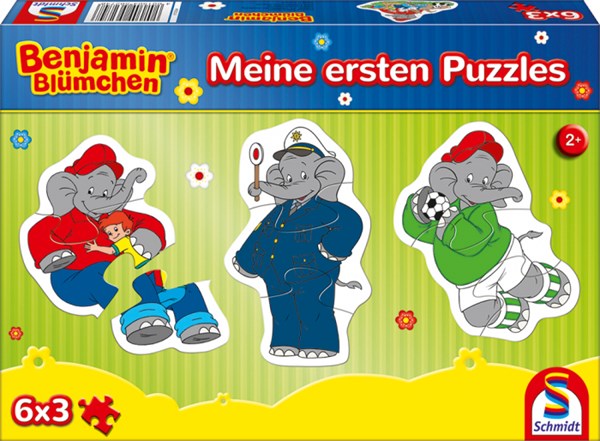 Schmidt Spiele (56274) - "My First Puzzle" - 3 brikker puslespil