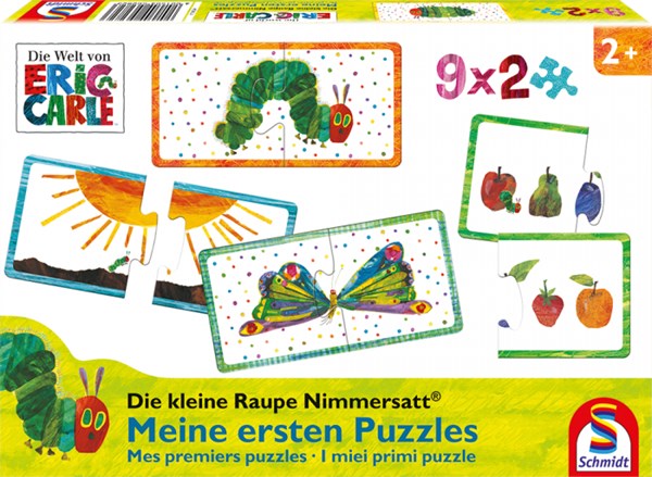 Schmidt Spiele (56282) - "The Very Hungry Caterpillar" - 2 brikker puslespil