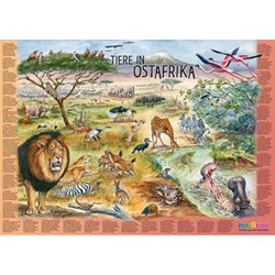 Schmidt Spiele (56292) - "Animals in East Africa" - 200 brikker puslespil