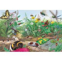 Schmidt Spiele (56293) - "Discover the World of Insects" - 200 brikker puslespil
