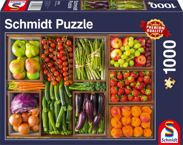 Schmidt Spiele (58308) - "Fresh from the Market" - 1000 brikker puslespil