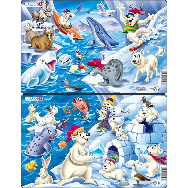 Larsen (U17) - "Animals in the Arctic" - 17 brikker puslespil