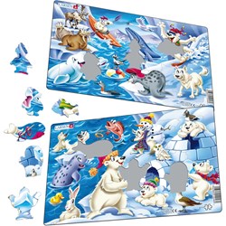 Larsen (U17) - "Animals in the Arctic" - 17 brikker puslespil