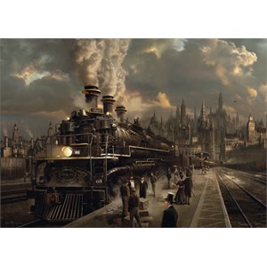 Schmidt Spiele (58206) - "Locomotive" - 1000 brikker puslespil