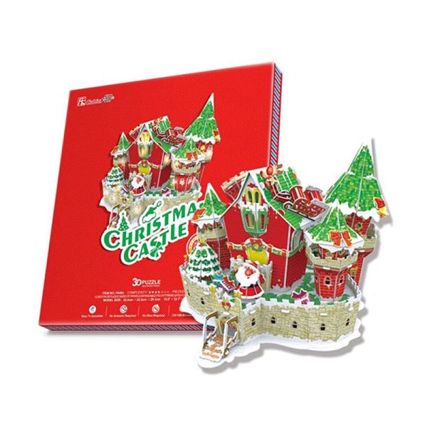 Cubic Fun (P646h) - "Christmas Castle" - 84 brikker puslespil