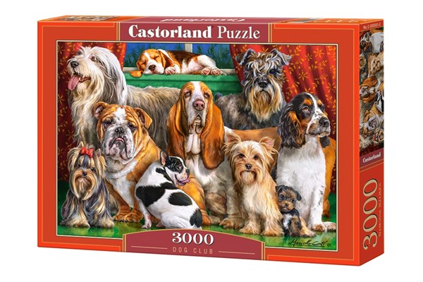 Castorland (C-300501) - "Dog Club" - 3000 brikker puslespil