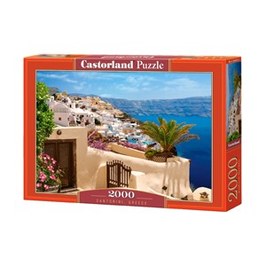 Castorland (C-200672) - "Santorini, Greece" - 2000 brikker puslespil