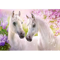 Castorland (C-104147) - "Romantic Horses" - 1000 brikker puslespil