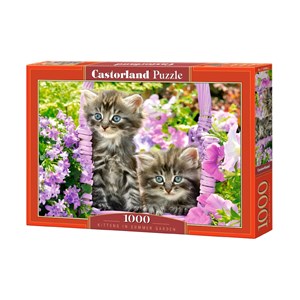 Castorland (C-104086) - "Kitten in Summer Garden" - 1000 brikker puslespil