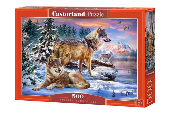 Castorland (B-53049) - "Wolfish Wonderland" - 500 brikker puslespil