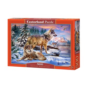 Castorland (B-53049) - "Wolfish Wonderland" - 500 brikker puslespil