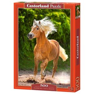 Castorland (B-52981) - "Running Haflinger" - 500 brikker puslespil