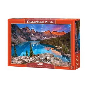 Castorland (B-53001) - "Sunrise at Moraine Lake, Canada" - 500 brikker puslespil
