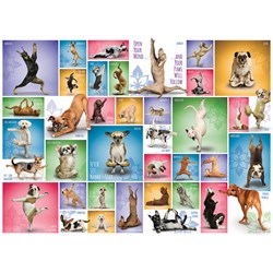 Eurographics (6000-0954) - "Yoga Dogs" - 1000 brikker puslespil