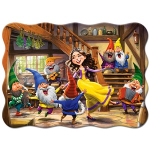 Castorland (B-03754) - "Snow White and the Dwarfs" - 30 brikker puslespil