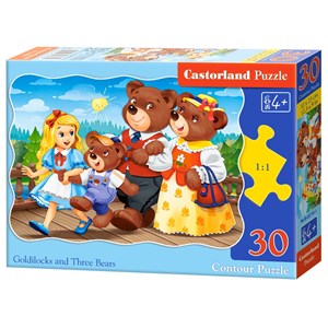 Castorland (B-03716) - "Goldilocks and Three Bears" - 30 brikker puslespil