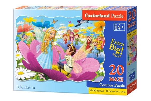 Castorland (C-02382) - "Thumbelina" - 20 brikker puslespil