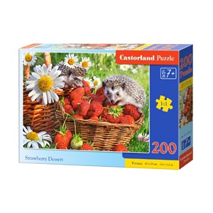 Castorland (B-222025) - "Strawberry Dessert" - 200 brikker puslespil
