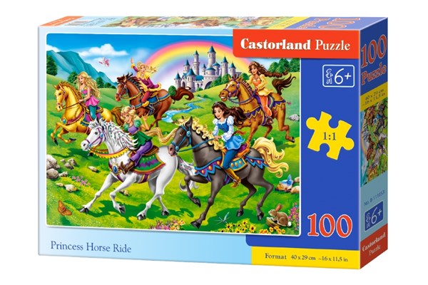 Castorland (B-111053) - "Princess Horse Ride" - 100 brikker puslespil