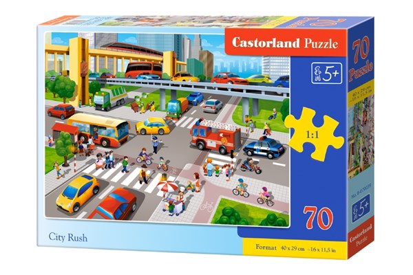 Castorland (B-070039) - "City Rush" - 70 brikker puslespil