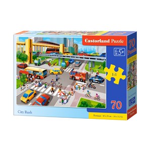 Castorland (B-070039) - "City Rush" - 70 brikker puslespil