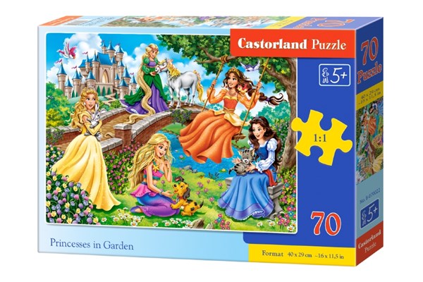 Castorland (B-070022) - "Princesses in Garden" - 70 brikker puslespil