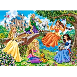 Castorland (B-070022) - "Princesses in Garden" - 70 brikker puslespil
