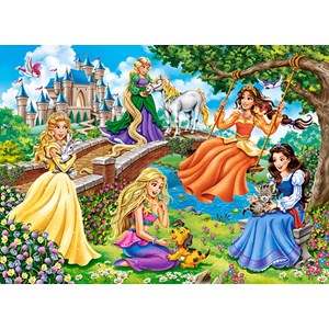 Castorland (B-070022) - "Princesses in Garden" - 70 brikker puslespil