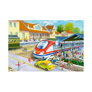 Castorland (B-040032) - "Railway station" - 40 brikker puslespil