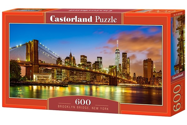 Castorland (B-060399) - "Brooklyn Bridge, New York" - 600 brikker puslespil