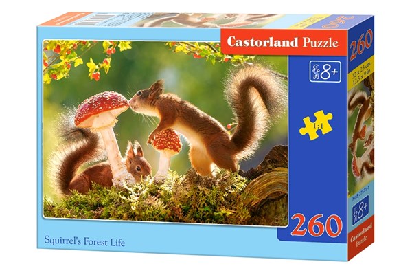 Castorland (B-27521) - "Squirrel's Forest Life" - 260 brikker puslespil