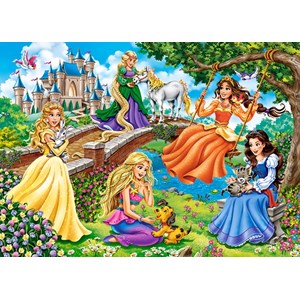 Castorland (B-018383) - "Princesses in Garden" - 180 brikker puslespil