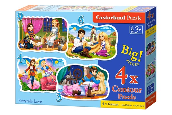 Castorland (B-005093) - "Fairytale Love" - 3 4 6 9 brikker puslespil