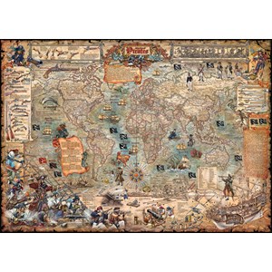 Heye (29847) - Rajko Zigic: "Pirate World" - 2000 brikker puslespil