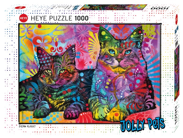Heye (29864) - Dean Russo: "Devoted 2 Cats" - 1000 brikker puslespil