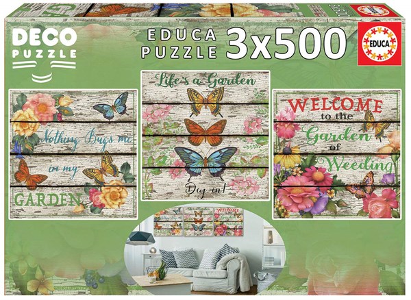 Educa (17965) - "Country Garden" - 500 brikker puslespil