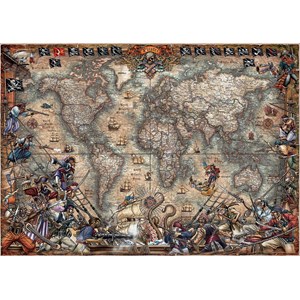 Educa (18008) - "Piratkort" - 2000 brikker puslespil