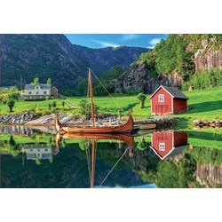 Educa (18006) - "Vikingebåd" - 1500 brikker puslespil