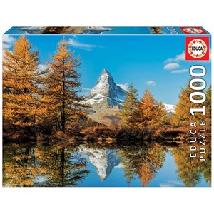 Educa (17973) - "Matterhorn Mountain in Autumn" - 1000 brikker puslespil