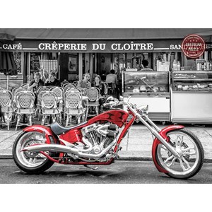 Anatolian (1019) - Susanne Kremer: "Rød Chopper Motorcykel" - 1000 brikker puslespil